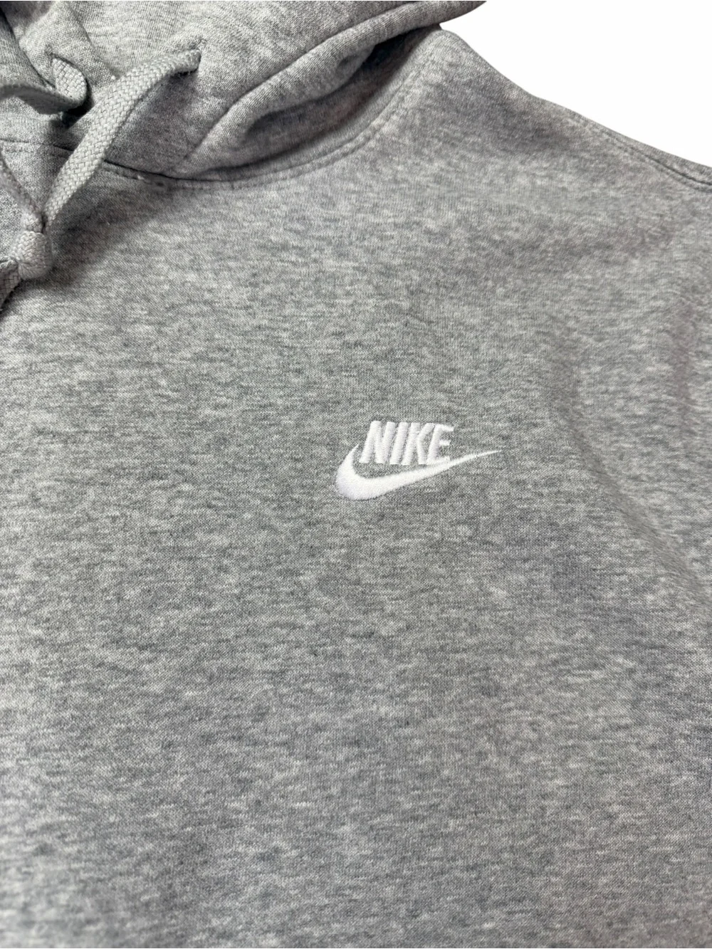 Nike Sportswear Club Fleece Kids Small Gray Pullover Hoodie